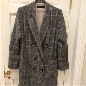 Zara plaid coat